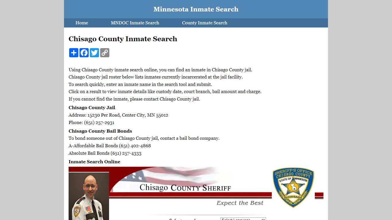 Chisago County Inmate Search